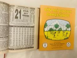 21 Eylül 2017 hediyelik orijinal Türkiye takvim yaprağı (Cin Ali kitabı hediyeli:)