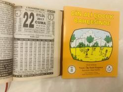 22 Eylül 2017 hediyelik orijinal Türkiye takvim yaprağı (Cin Ali kitabı hediyeli:)