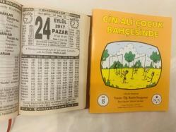 24 Eylül 2017 hediyelik orijinal Türkiye takvim yaprağı (Cin Ali kitabı hediyeli:)