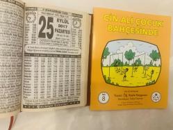 25 Eylül 2017 hediyelik orijinal Türkiye takvim yaprağı (Cin Ali kitabı hediyeli:)