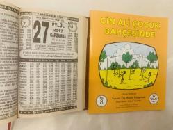 27 Eylül 2017 hediyelik orijinal Türkiye takvim yaprağı (Cin Ali kitabı hediyeli:)