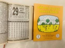29 Eylül 2017 hediyelik orijinal Türkiye takvim yaprağı (Cin Ali kitabı hediyeli:)