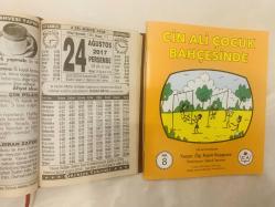 24 Ağustos 2017 hediyelik orijinal Türkiye takvim yaprağı (Cin Ali kitabı hediyeli:)
