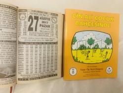 27 Ağustos 2017 hediyelik orijinal Türkiye takvim yaprağı (Cin Ali kitabı hediyeli:)