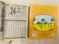 24 Nisan 2017 hediyelik orijinal Türkiye takvim yaprağı (Cin Ali kitabı hediyeli:)