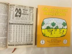 29 Nisan 2017 hediyelik orijinal Türkiye takvim yaprağı (Cin Ali kitabı hediyeli:)