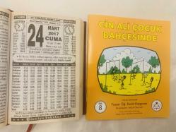 24 Mart 2017 hediyelik orijinal Türkiye takvim yaprağı (Cin Ali kitabı hediyeli:)