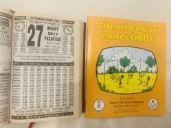 27 Mart 2017 hediyelik orijinal Türkiye takvim yaprağı (Cin Ali kitabı hediyeli:)