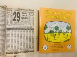 29 Mart 2017 hediyelik orijinal Türkiye takvim yaprağı (Cin Ali kitabı hediyeli:)