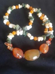 Akik yeşim dogaltaş kolye