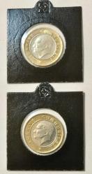 GÖZYAŞI 1 LİRA  ATATÜRK 2 li TAKIM  NADİR zor bulunur