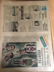 YENİ SABAH GAZETESİ  9 EYLÜL 1962 YIL :25 SAYI :8438---Gümüşpala Münakaşa Meclis te Kalmalı Diyor ---Beş yıllık plan  açıklandı ---Tedbirler Kanunu Anayasa Mahkemesine Sev Edildi ---İzmir de bir  milyon çıkan  tatbikat  yapıldı ----DP 'nin  Feshi  kararına itiraz  yolu açıldı ---Tunceli  'n de bir benzin  tankı yandı ---Iğdır  da 15 bin kişi açıkta kaldı ----10.000 tacir  icraya verildi ---Polis  ekibi oturak aleminde  basıldı ---Selim Erengil  dün  berat  etti ---Dilsiz  oyunu : Siyavuşgil --Pavli adasında  turistik  tesisleri  inşa edilecek ---Hayatını  kuş  heykeli  yapmağa  vakfeden  bir adam ----Bu yıl Milli Lig büyük  ümitle  giren  fırtına gibi  bir  takım : Beşiktaş ---Cezayir  krizi  devam ediyor ---Sinema :Mevsime Girerken ,Torpidolar Hücumda ,Yeşik Papağan Barı ---Bugün :Galatasaray  -Dinamo  ----Milli Ligin Birinci Gününde Sürpriz :Fenerbahçe  :0 Kasımpaşa :0 ---Beykoz ilk maçta  Feriköy ü 1-0 yendi ---H.Tepe ,PTT 'yi açık  farkla mağlup  etti :4-1----