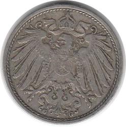 Almanya 10 Fenik 1911 Çok Temiz