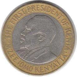 Kenya 10 Şilink 2005 Temiz