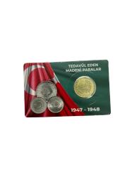 1947 50 Kuruş Çil Gümüş Özel Kitinde