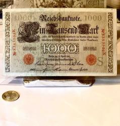 ALMANYA 1910 basım 1.000 MARK Orjinal