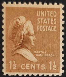 +++ AMERİKA MARTHA WASHINGTON    1938    1 1-2C    - DAMGASIZ