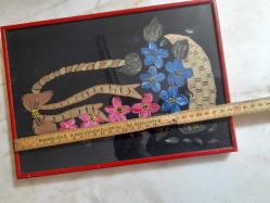 Kumaş Üzeri El boyama Tablo 20X30 CM