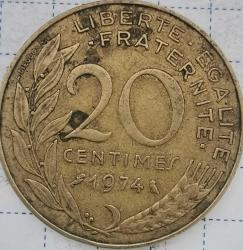 LOT.5 » FRANSA 1974   20 CENTIMES