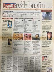 SABAH MELODİ GAZETESİ VE SABAH TELERAMA GAZETESİ -15 Ekim 1997 -Söyleyemedikleriniz--Süleyman Turan-Şöhret Tuzağı-Ah şu kocalar-Hale Pakcan-Mimi ile Muti-Patrıck Mc Donnel-Bizim Aile-Mort Walker-Dıck Browne-Marvın-Tom Amstrong-astroloji-Şerif Ercan-Telekritik-Erdoğan sevgin--sabah TV’de bugün-Bu gün ne yapalım-Hey gıda sanayi-Miles Davis-seda kaya Güler-bebeğim dergisi-Şerif Ercan-koçak altın-Sedef avcı-Pascal Boniface-nuriye Akman--Cosmopolitan Dergisi-Zeynep Uludağ--kara melek-Aydın-kaynana-haberci-Nevin Sungur-Gökhan Acun-baba--Mehmet Ali erbil-tatlı Kaçıklar--Esra Ceyhan-kır gönlümün zincirini-Orhan Gencebay-Müjde Ar--Sümer Tilmaç--gölde bir ay-kurtlarla dans--tomruk-Kadir İnanır-Serpil Çakmaklı-yalnız adam-şüpheli ölüm-intikam peşinde-- Ankara rüzgârı--Taşdevri-Steve Martin