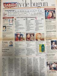 SABAH MELODİ GAZETESİ VE SABAH TELERAMA GAZETESİ -11 Ekim 1997 -Söyleyemedikleriniz--Süleyman Turan-Şöhret Tuzağı-Ah şu kocalar-Hale Pakcan-Mimi ile Muti-Patrıck Mc Donnel-Bizim Aile-Mort Walker-Dıck Browne-Marvın-Tom Amstrong-astroloji-Şerif Ercan-Telekritik-Erdoğan sevgin--sabah TV’de bugün-Bu gün ne yapalım-beyaz Show-Elif Erg—Ankara otomotiv fuarı-Çiçek taksi-Vakko eşarp-nurcan Çakıroğlu-Meltem pusat-Mehmet Haberal-Alev Baymur-Konfor mobilya-Elif Dinçer--iner misin çıkar mısın-Fatma Öztürk-Haluk yeni beken—Özlem arslan-Serap Kaya-Mesut Yılmaz-Süleyman Demirel--Erdal İnönü-Necmettin Erbakan-Mesut Yılmaz-boran Kaya-Ayhan Şahin-acı— filiz Akın-Robinson Cruise--bedel--Kadir İnanır--Ekrem Bora-üçkağıtçı-bebek bakıcısının maceraları-stop on—Sezen Aksu-Özlem Savaş--Chevy Chase