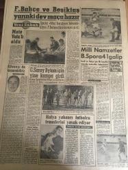YENİ SABAH GAZETESİ  10 KASIM 1962 YIL :25 SAYI :8500---ATATÜRK 'ü Anıyoruz ---Atatürk ü sevmek  onun eserlerini  yaşatmaktır ---Ankara da ki  ihtifale  devlet büyükleri de iştirak  edecek ---Palandaki  rakamlar  hep  hayal  mahsulü --Atatürk  ve 10 Kasım Günleri --Egesel MDO öncüsü --Atatürk 'ün  tek  hedefi :Siyavuşgil --Süleymaniye  de 62 bina yıkıldı ---Emlak Kredi Bankası Mahkemeye Veriliyor ---Jandarmalar  2 yıl  askerlik  yapacak ---Milletvekili  orman  kanunundan  şikayetçi ---Ortak Pazara Giremiyoruz ---Fenerbahçe  ve Beşiktaş Yarın ki dev maça hazır ---Mete Vefa lı  oldu ---Milli Namzetler  B.Spor a 4-1 galip ---İtalya  yabancı futbolcu transferini  yasak ediyor ---9 Memlekette aranan  hırsız  hudut dışı edildi --Sahte  kontrol  memurları  ceza  topluyor --