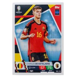 Topps Match Attax Euro 2024 Charles de Ketelaere Belçika BEL 10 Futbolcu Kartı