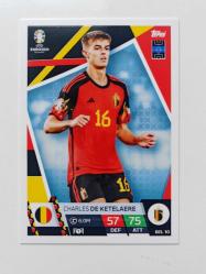 Topps Match Attax Euro 2024 Charles de Ketelaere Belçika BEL 10 Futbolcu Kartı