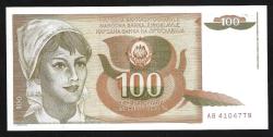 ** YUGOSLAVYA ( 100 * DİNARA ) 1990 - ÇİL