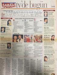 SABAH MELODİ GAZETESİ VE SABAH TELERAMA GAZETESİ -2 Ekim 1997 -Söyleyemedikleriniz--Süleyman Turan-Şöhret Tuzağı-Ah şu kocalar-Hale Pakcan-Mimi ile Muti-Patrıck Mc Donnel-Bizim Aile-Mort Walker-Dıck Browne-Marvın-Tom Amstrong-astroloji-Şerif Ercan-Telekritik-Erdoğan sevgin--sabah TV’de bugün-Bu gün ne yapalım-Dr. Yaşar Nuri Öztürk-Tayfun Talipoğlu-koçak altın-sofra dergisi-ebru Kantaşı Behlil-Meltem pusat-Yusuf Savaş-Esra Ceyhan-İbo Show-Emel Sayın-Ali Öztürk--Mehmet güçlü-Ediz Hun-Berna Laçin-Yalçın dümer-ilk aşk-İstanbul Jazz festivali-reyting hamdi--Super baba-onur Sarıkaya-Levent İnanır-Neslihan acar-yaktı beni-Serpil Çakmaklı-Ferdi Tayfur-Yalçın gülhan-Radyo günleri-Mia Farrow-John Cusack-Michael J.Fox-Sophia Loren-Burak gülgen-müge Selen-kuruntu ailesi-Gazanfer Özcan-esrarengiz yolculuk-Kirk Douglas-Martin Sheen