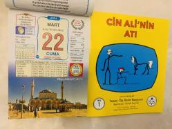 22 Mart 2024 hediyelik orijinal Ülkü takvim yaprağı (Cin Ali kitabı hediyeli:)