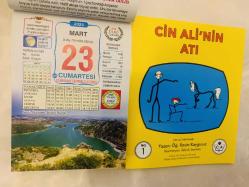 23 Mart 2024 hediyelik orijinal Ülkü takvim yaprağı (Cin Ali kitabı hediyeli:)