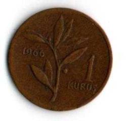 Tc. 1 Kuruş 1966 (Mp1226)