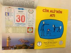 30 Mart 2024 hediyelik orijinal Ülkü takvim yaprağı (Cin Ali kitabı hediyeli:)
