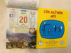 20 Şubat 2024 hediyelik orijinal Ülkü takvim yaprağı (Cin Ali kitabı hediyeli:)