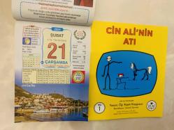 21 Şubat 2024 hediyelik orijinal Ülkü takvim yaprağı (Cin Ali kitabı hediyeli:)