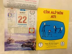 22 Şubat 2024 hediyelik orijinal Ülkü takvim yaprağı (Cin Ali kitabı hediyeli:)