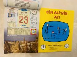 23 Şubat 2024 hediyelik orijinal Ülkü takvim yaprağı (Cin Ali kitabı hediyeli:)