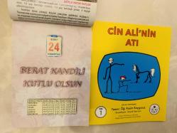 24 Şubat 2024 hediyelik orijinal Ülkü takvim yaprağı (Cin Ali kitabı hediyeli:)