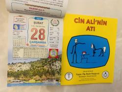 28 Şubat 2024 hediyelik orijinal Ülkü takvim yaprağı (Cin Ali kitabı hediyeli:)