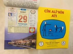 29 Şubat 2024 hediyelik orijinal Ülkü takvim yaprağı (Cin Ali kitabı hediyeli:)