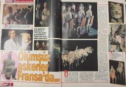STAR DERGİSİ-STAR-DERGİ-19 EYLÜL-1993-YIL:2-SAYI:100-KAPAK-FOTOĞRAF-RÖPORTAJ-MAGAZİN-SOSYETE-TARİH-BELGESEL-ASTROLOJİ-LIFESTYLE-TÜRK BASININDA İLK KEZ YAYINLANAN FOTOĞRAFLARLA BULGAR SADIK OLAYI-MARANGOZ KALFASIYDI ŞİMDİ BİLARDO KRALI-NEW YORK PARÇA PARÇA ÖLÜYOR-ÇİNDE ÖZGÜR RESSAMLAR KÖYÜ-ÖLÜMSÜZ ASKERLER FRANSA'DA-GELİŞEN DÜNYA-PLATİN DOĞAN-ÖLÜMSÜZ ASKERLER-ÇETECİ STOYAN-ETHEM PAŞA-BOHEMLER-1888-DAĞ KAYKAYI-MAKEDONYA DAĞLARI-MİİLİ MÜCADELE-ORHAN BİRGİT-FERYA GÖKNEL-NERİAH DEVIS