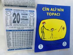20 Kasım 2024 hediyelik orijinal Türkiye takvim yaprağı (Cin Ali kitabı hediyeli:)