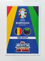 Topps Match Attax Euro 2024 Jeremy Doku Belçika BEL 17 Futbolcu Kartı