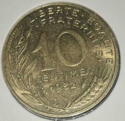 FRANSA 1982 10 CENTIMES  LEUCHTTURM KAPAMASINDA