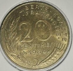 FRANSA 1984  20 CENTIMES  LEUCHTTURM KAPAMASINDA
