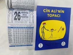 26 Ağustos 2024 hediyelik orijinal Türkiye takvim yaprağı (Cin Ali kitabı hediyeli:)