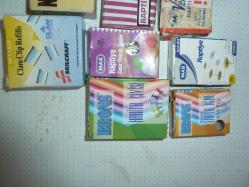 ESKİ BAKKALİYE RAPTİYE  HARİTA ÇİVİSİ KAĞIT MAŞASI  ATAŞ KLİPS TOPLU İĞNE  13 PAKET HEPSİ DOLU