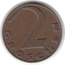 Avusturya 2 Groschen 1929 Çok Temiz