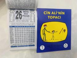 26 Mayıs 2024 hediyelik orijinal Türkiye takvim yaprağı (Cin Ali kitabı hediyeli:)